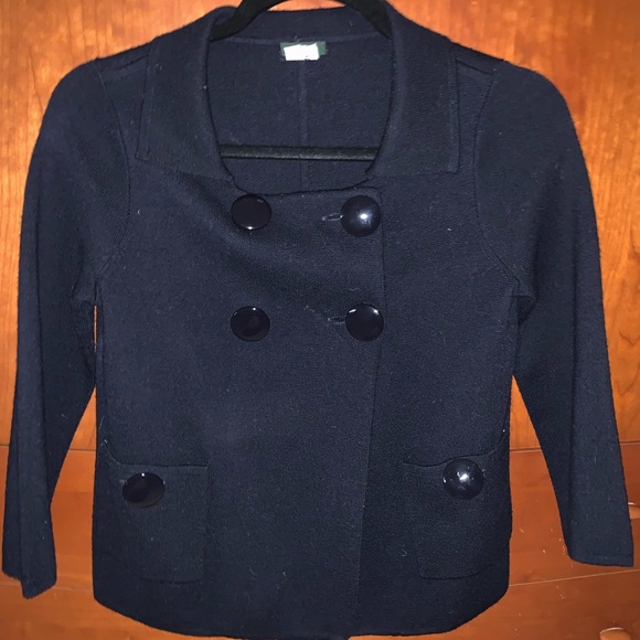 J.Crew double breast sweater jacket - Picture 2 of 6